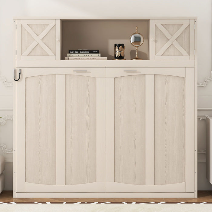 Murphy Bed With Storage Cabinets