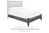 Baystorm - Full Panel Footboard w/Rails - Gray