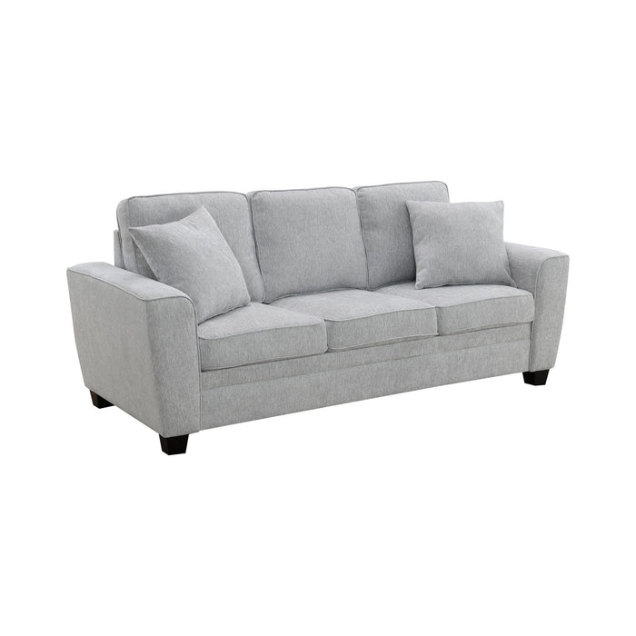 Ashbury - Sofa With 2 Pillows - Soft Gray