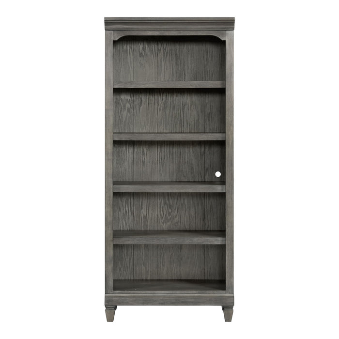Foundry - 76" Bunching Bookcase - Brushed Pewter