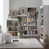 Magnolia Manor - 4 Piece Stepped Bookcase Set - Antique White