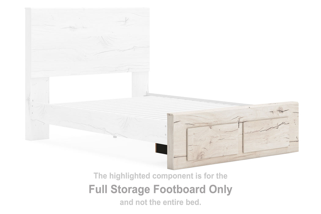 Lawroy - Light Natural - Full Storage Footboard