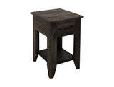 Teak - Chairside Table - Oil Black