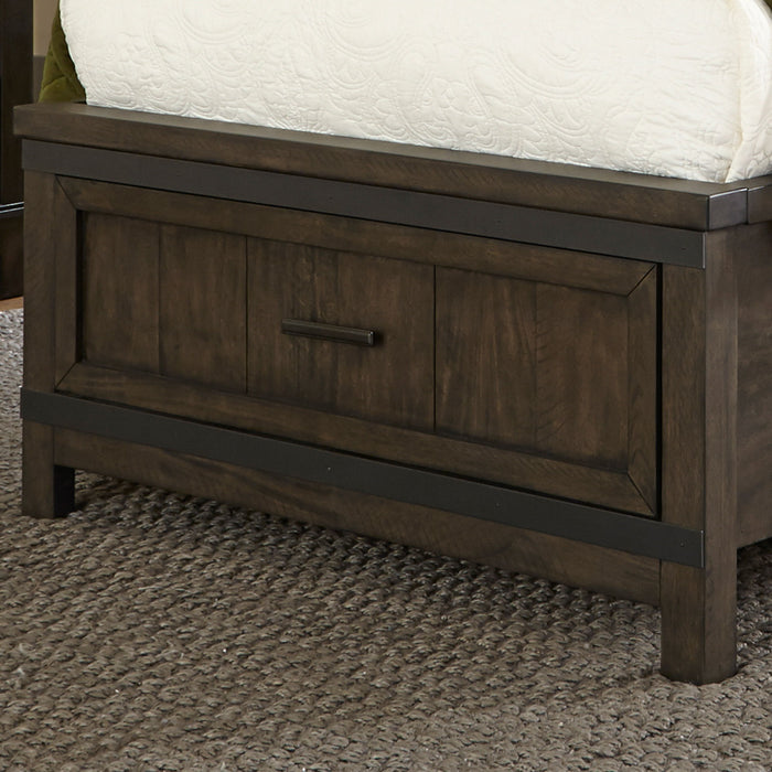 Thornwood Hills - Full Storage Footboard - Dark Brown