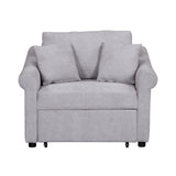 Convertible Sleeper Chair With Adjustable Backrest, 3 In 1 Lounger Chair Turns Into Bed, Single Bed For Living Room