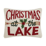 Christmas At The Lake Hook Pillow