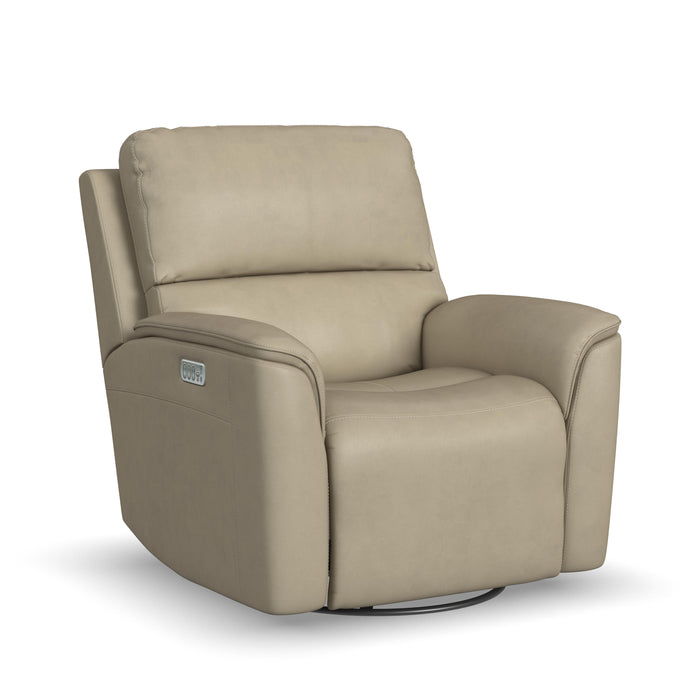 Henry - Power Swivel Gliding Recliner With Power Headrest, Lumbar, Heat & Massage