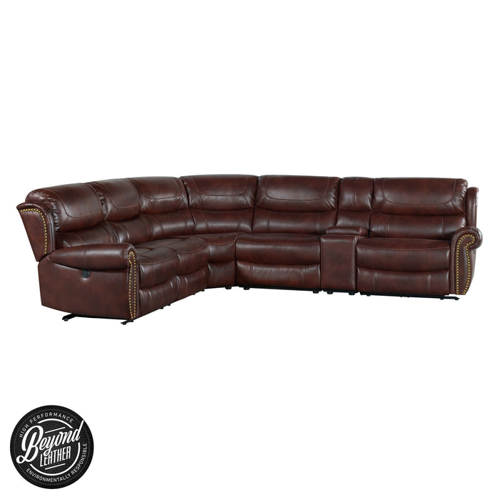 Hyde Park - Sectional Set - Banner Mahogany