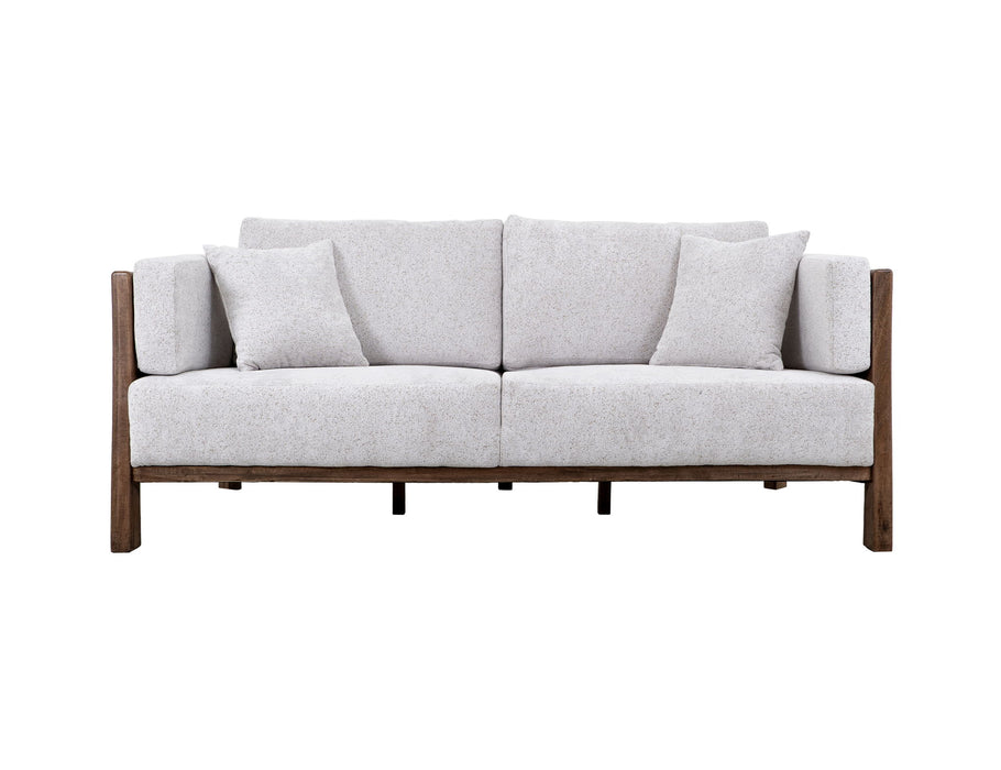 Roots - Loveseat - Pearl Silver / Light Brown