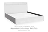 Verishaw - Queen/King Upholstered Rails - Gray