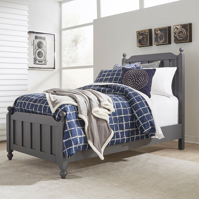 Cottage View - Twin Panel Headboard & Footboard - Dark Gray