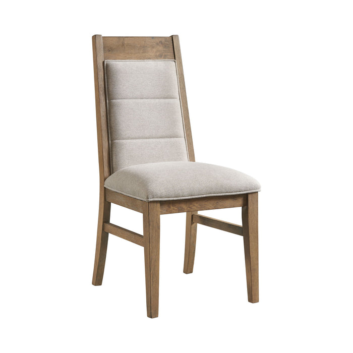 Landmark - Upholstered Chair - Weathered Oak