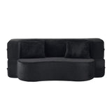 Modern Floor Sofa With 4 Pillows