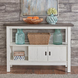 Brook Bay - Sideboard - Textured White / Carbon Gray