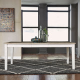 Summerville - Rectangular Leg Table - Soft White Wash / Wirebrushed Gray