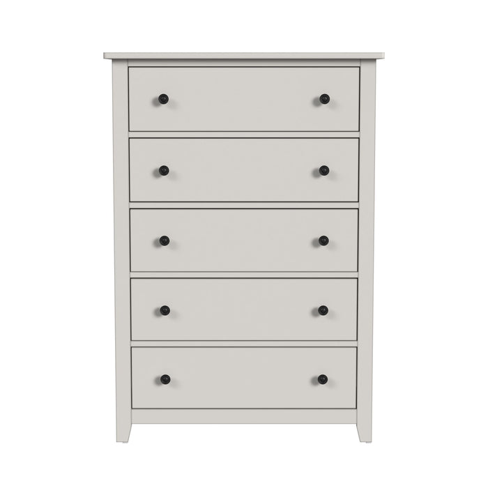 Lodge - 5 Drawer Chest - Cream
