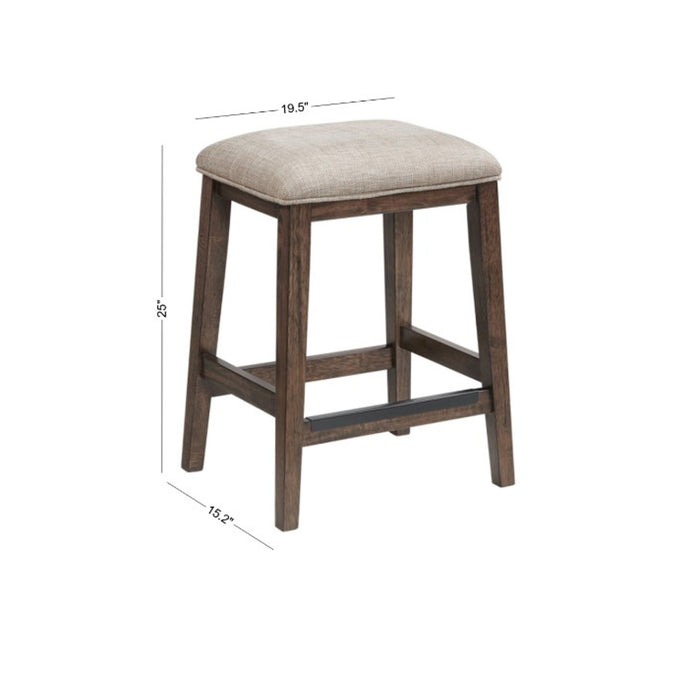 Kauai - Backless Stool - Brushed Mango Wood