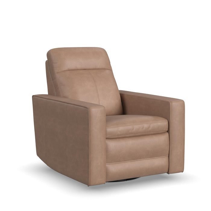 Dutch - Power Swivel Gliding Recliner With Power Headrest, Lumbar, Heat & Massage