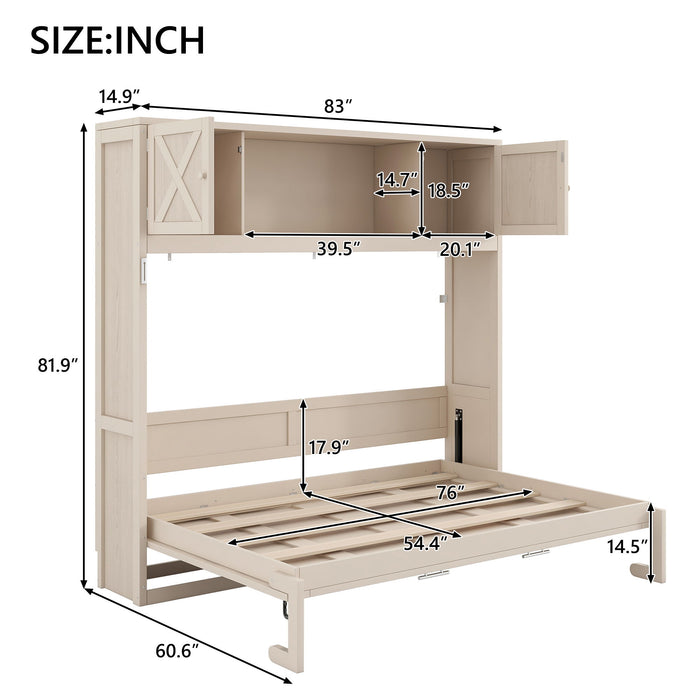 Murphy Bed With Storage Cabinets
