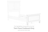 Fortman - Twin Panel Footboard - White