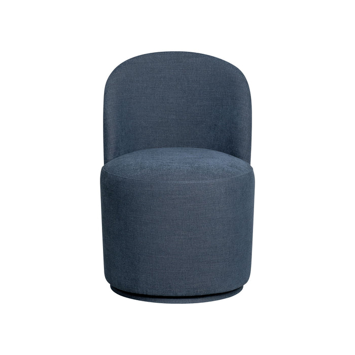 Upholstered Dining Chair Curved Back Modern
