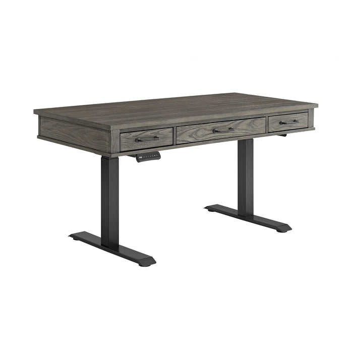 Foundry - Lift Desk - Brushed Pewter