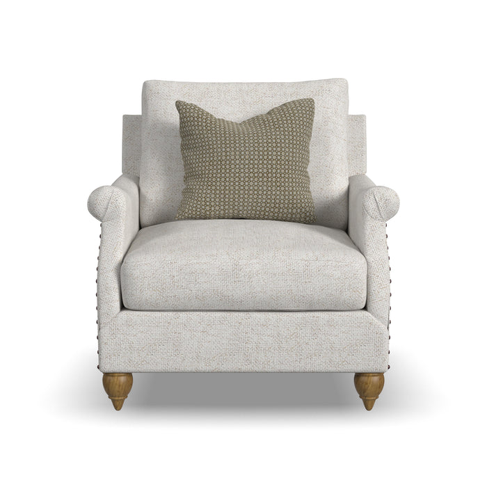 Veda - Fabric Chair With Nailhead Trim