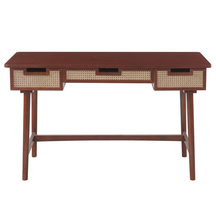 Writing Desk With 3 Drawers For Living Room