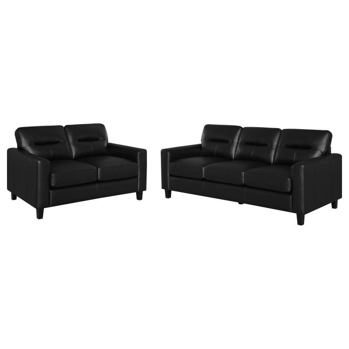 Scotland - Faux Leather Upholstered Sofa Set