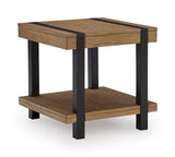 Jorannti - Square End Table - Medium Brown