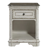 Magnolia Manor - 1 Drawer Nightstand - Antique White
