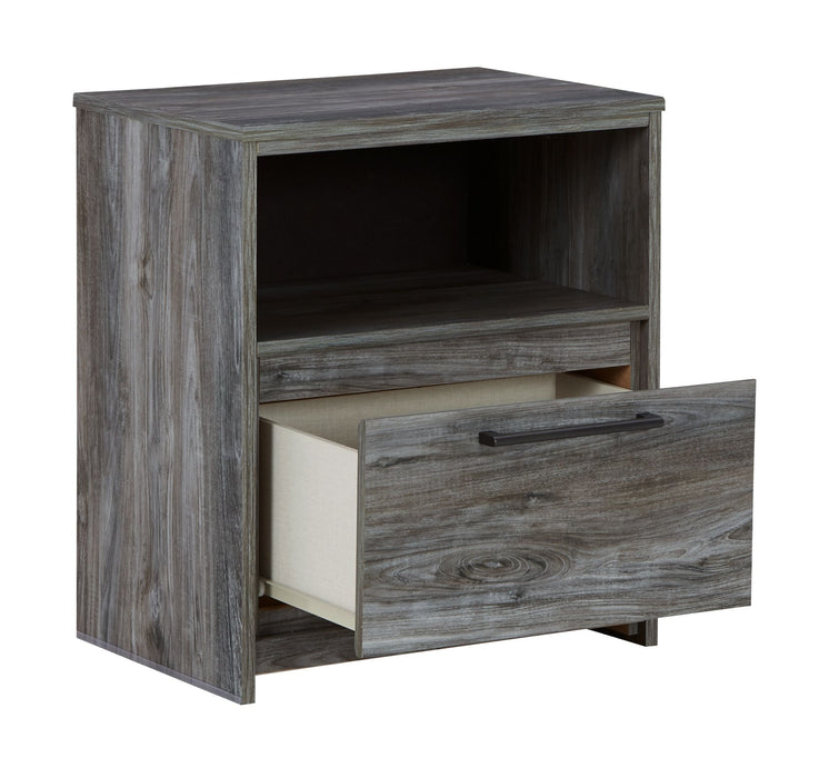 Baystorm - Gray - One Drawer Night Stand