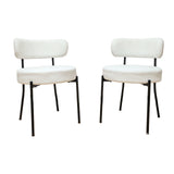 Mid-Century Modern Dining Chair With Curved Backrest