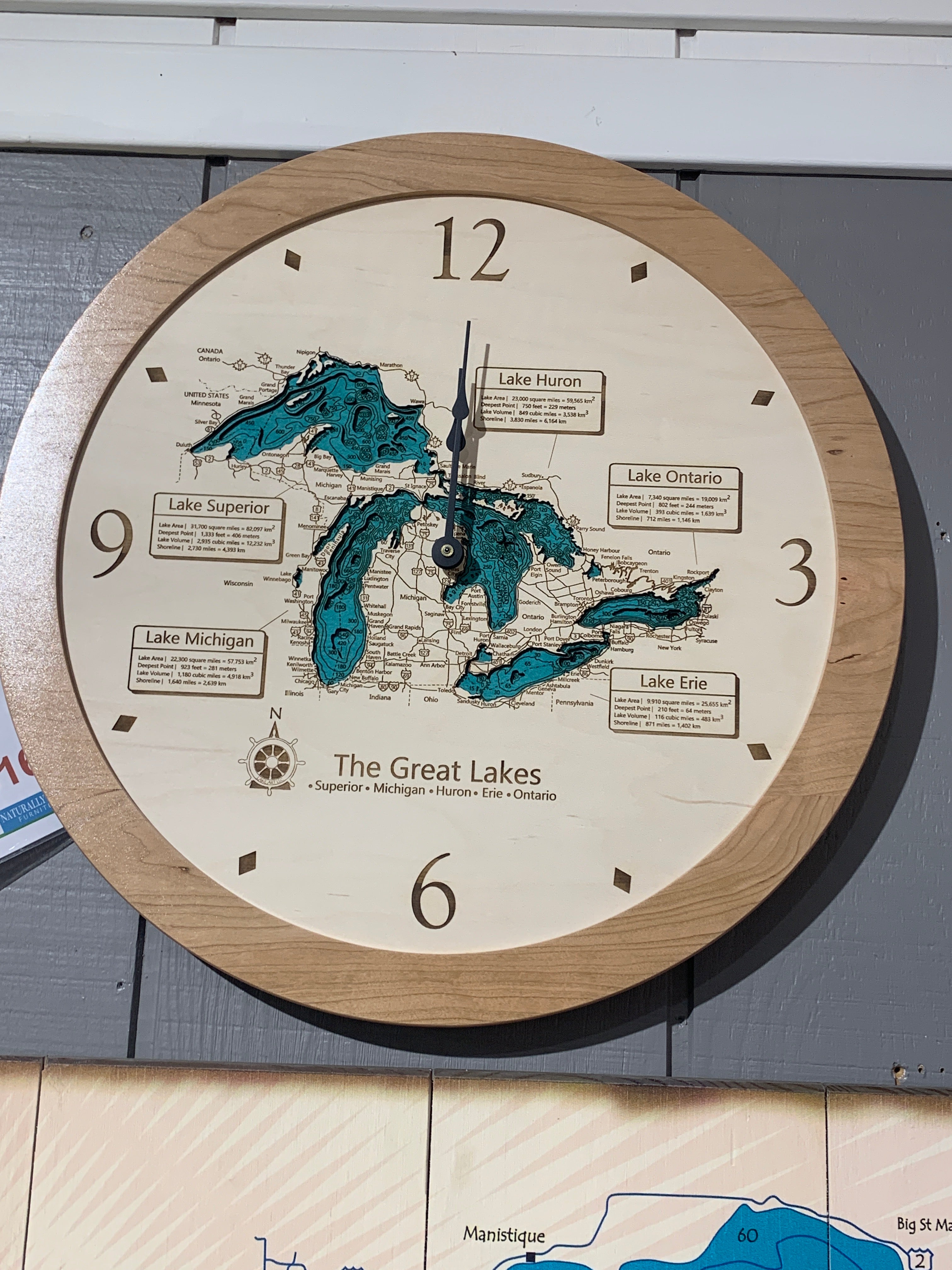 Great Lakes  Wall Clock