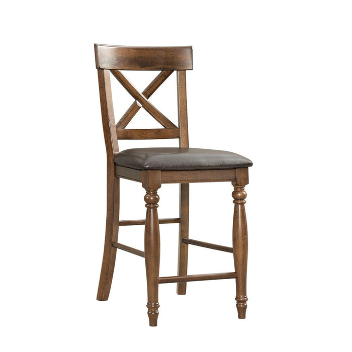 Kingston - X-Back Stool - Raisin
