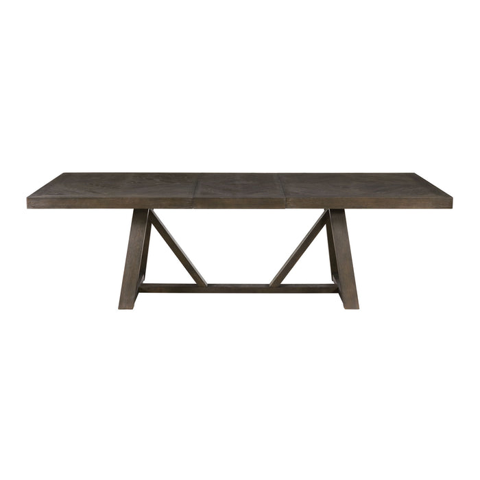 Hearst - Trestle Table - Reclaimed Chevron