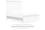 Savonport - Queen/King Platform Rails - White