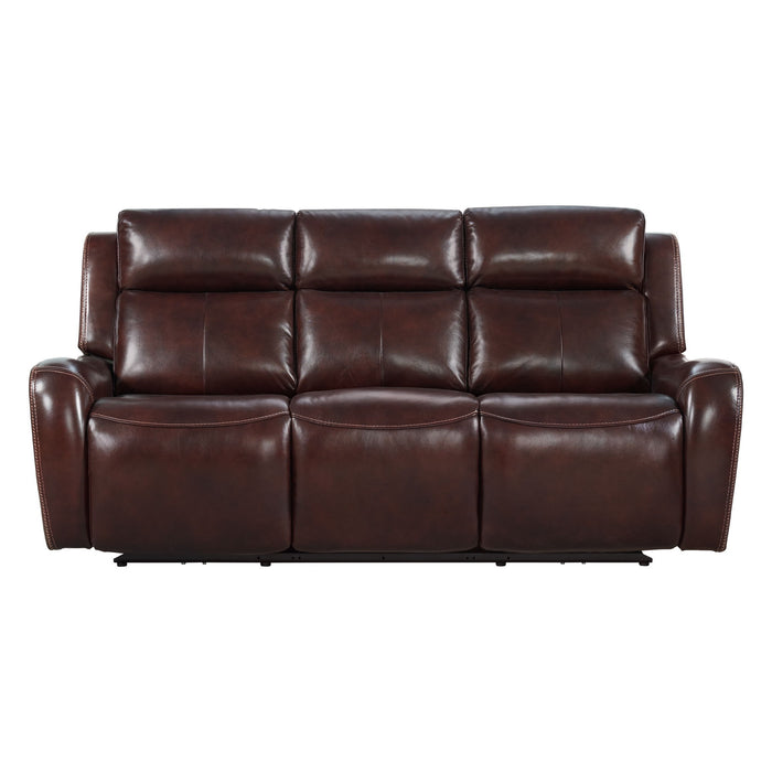 Wainwright - Dual-Power Sofa - Reddish Brown