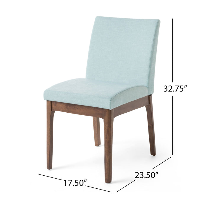 Contemporary Dining Chair SetWith Upholstered Fabric
