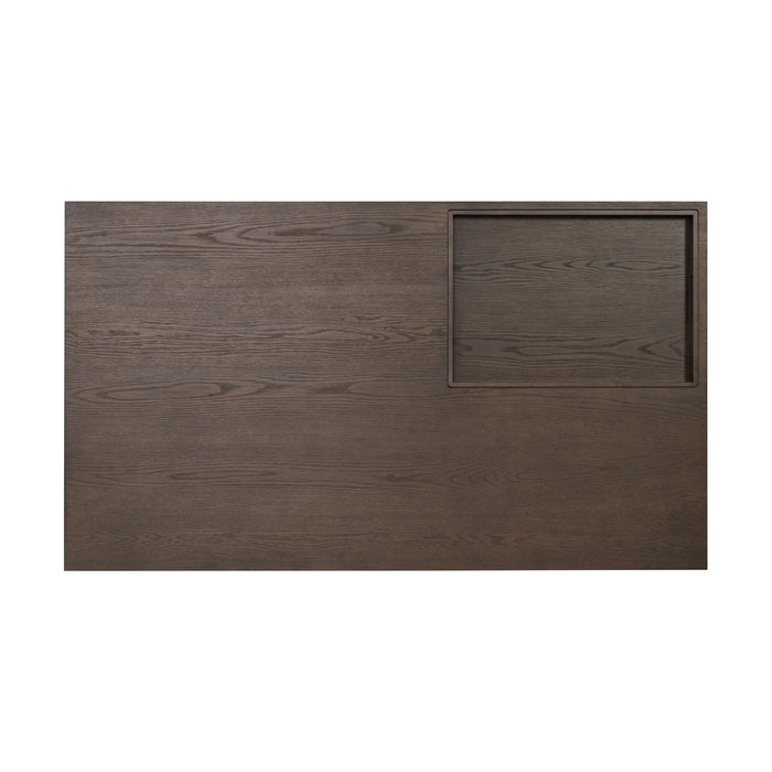 Athens - Rectangular Coffee Table With Casters - Chocolate Brown