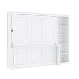 Sturdy Murphy Bed With Desk And Bookshelf