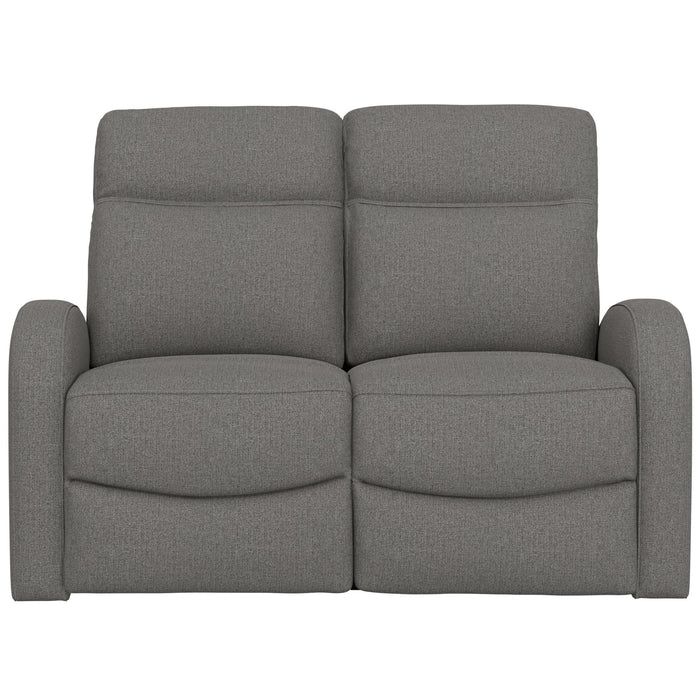 Manual Reclining Loveseat With Dual Seating Support For Living Room