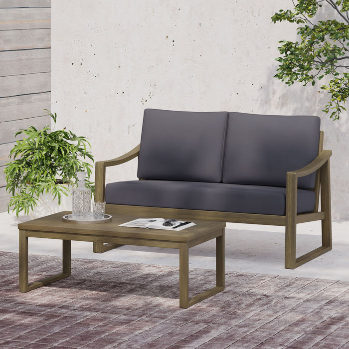 4 Person Outdoor Seating Group With Water Resistant Cushions