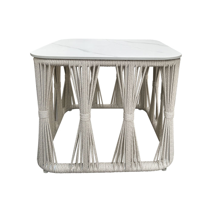 Alexa - Outdoor Seating Table With Stone Top