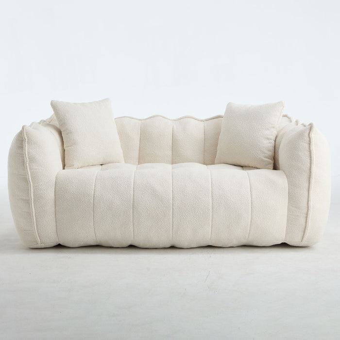 Cozy Beanbag Chair With High Resilience Foam Core For 2