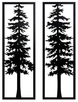 Bondwell - Indoor/Outdoor Wall Decor Set (Set of 2) - Black