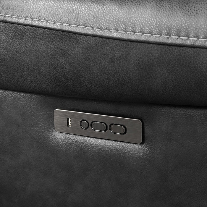 Regis - Dual-Power Recliner - Baron Charcoal