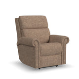 Bernard - Power Recliner With Power Headrest & Lumbar With Nailhed Trim
