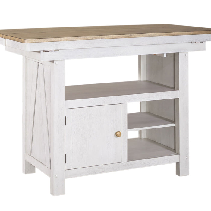 Lindsey Farm - Kitchen Island Base - Weathered White