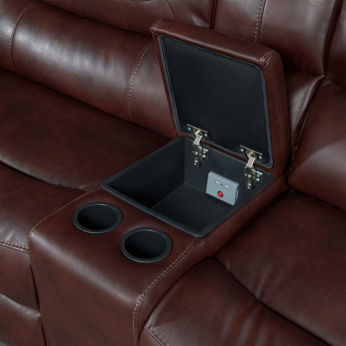 Hyde Park - Sectional Set - Banner Mahogany